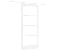 Qnhdfrt Porta Scorrevole Interna ORKDAL Bianco Pino e Vetro 93x211 cm