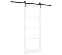 Qnhdfrt Porta Scorrevole ORKDAL Legno Pino e Vetro 83x211 cm