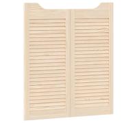 Qnhdfrt Porte Swing Saloon in Legno Massello di Pino, 2 Pezzi 80x90cm | Divisorio ventilato in pino per cucina e soggiorno, ideale per ottimizzare il passaggio della luce e dell'aria.