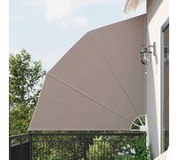 Qnhdfrt Privacy per balcone, terracotta, 160 x 160 cm, tessuto resistente ai raggi UV, pieghevole, protezione per privacy, design moderno, robusto rivestimento a polvere per balcone, terrazza