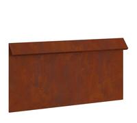 Qnhdfrt Recinto per Lumache Barriera Aiuole 16 Pz Acciaio 50x3,5x25 cm