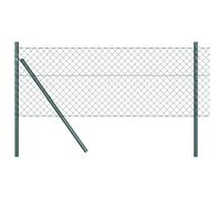 Qnhdfrt Recinzione a Rete con Pali per Esterno e Giardino, 10x0,6 m | Set completo con pali in acciaio e rete in PVC verde per delimitare con eleganza il giardino o la terrazza.