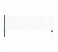 Qnhdfrt Recinzione a Rete Saldata con 22 Pali Verde 50x0,8 m