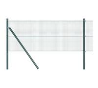Qnhdfrt Recinzione a Rete Saldata con Pali, Set per Giardino 10x0,8 m