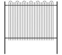 Qnhdfrt Recinzione ad Arco a Picchetto DRONTEN Acciaio 200x200 cm