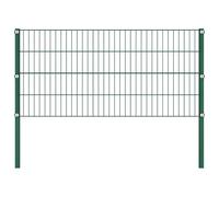Qnhdfrt Recinzione da Giardino in Ferro con Pali, 12 Pannelli, 10,2x0,8 m