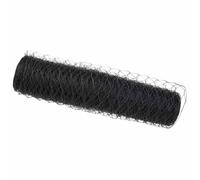 Qnhdfrt Recinzione Esagonale in PVC per Giardino Grigio 0,4 x 50 m
