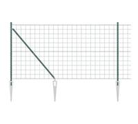 Qnhdfrt Recinzione in Acciaio PVC con Pali Set Rete da 10x1,2 m | Rete metallica robusta ideale per delimitare il giardino, il cortile o l'orto con un design moderno e pulito.