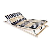 Qnhdfrt Rete a doghe in legno di faggio e betulla 100 x 200 cm con 7 zone di comfort e testiera e pediera regolabili per un comfort ottimale durante il sonno