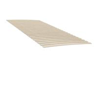 Qnhdfrt Rete a doghe in legno di pioppo massello, 200 x 100 cm, 24 doghe arrotolate con fettuccia per un comfort ottimale e una lunga durata, pieghevole e salvaspazio, per letti e letti