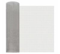 Qnhdfrt Rete in Acciaio Inox 40x500 cm, Rotolo 6 Mesh Argento per Giardino