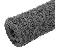 Qnhdfrt Rete Metallica Esagonale per Pollaio Acciaio PVC 25x0,75m