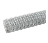 Qnhdfrt Rete per Pollaio in Acciaio Zincato 25x1,5 m Argento