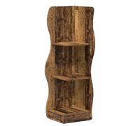 Qnhdfrt Scaffale Angolare in Legno Ingegnerizzato 34x33x102 cm