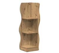 Qnhdfrt Scaffale Angolare Onda Rovere Artigianale, Libreria 34x33x102 cm