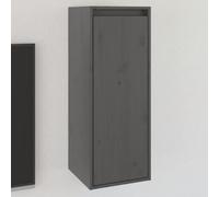 Qnhdfrt Scaffale da parete grigio in legno massello di pino 30 x 30 x 80 cm - Mensola galleggiante per libri decorazione e TV come armadio da parete in soggiorno cucina bagno