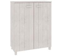 Qnhdfrt Scarpiera Hamar in Legno Massello Pino MDF Bianco 85x40x108 cm