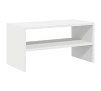 Qnhdfrt Scarpiera Impilabile Bianca in Truciolato 60x30x30,5 cm