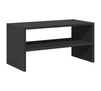 Qnhdfrt Scarpiera Impilabile Truciolato Rovere Nero 60x30x30,5 cm