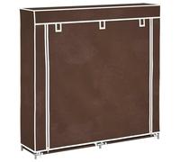 Qnhdfrt Scarpiera in Tessuto Doppia 5 Livelli 115 x 28 x 110 cm | Mobile porta scarpe salvaspazio per corridoio e ingresso, dotato di telo antipolvere richiudibile con zip.