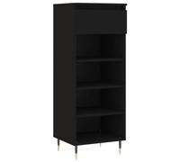 Qnhdfrt Scarpiera Nera 40x36x105 cm Mobile Porta Scarpe con Cassetto