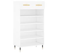 Qnhdfrt Scarpiera Slim Bianca 60x35x105 cm in Legno Ingegnerizzato