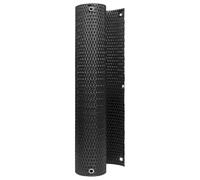 Qnhdfrt Schermo per Balcone in Polyrattan Nero 300x100 cm con Occhielli | Copertura frangivento e oscurante per ringhiere di terrazzi e giardini, ideale per aumentare la riservatezza all'aperto.