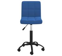 Qnhdfrt Sedia da Pranzo Girevole in Velluto Blu con Ruote Regolabile | Poltroncina da scrivania con pistone a gas, ideale per arredare con eleganza lo studio, il soggiorno o la cucina.