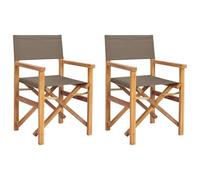 Qnhdfrt Sedia Regista Pieghevole in Legno Massello di Teak per Giardino