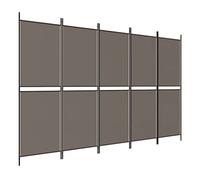 Qnhdfrt Separatore a 5 Pannelli per Interni, Divisore Tessuto 250x200 cm