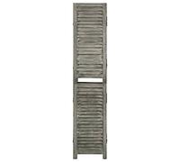 Qnhdfrt Separé Divisorio a 6 Pannelli Legno Grigio 214x166 cm