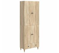 Qnhdfrt Set 2 Armadietti Multiuso in Legno Ingegnerizzato 66x34,5x95 cm