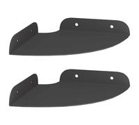Qnhdfrt Set 2 Mensole Sospese Angolari in Acciaio Nero 15x15 cm | Scaffali salvaspazio a quarto di cerchio per cucina, soggiorno o corridoio, ideali per esporre piccoli oggetti.