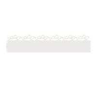 Qnhdfrt Set da 20 Bordure per Prato in Acciaio Bianco 103x22 cm | Delimitatori moderni e minimalisti per aiuole nel giardino. Struttura robusta per definire sentieri esterni con stile.
