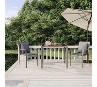 Qnhdfrt Set da pranzo da giardino, 3 pezzi, in rattan sintetico, con cuscino, design moderno, per balcone, terrazza, giardino