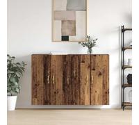 Qnhdfrt Set di 2 armadi da parete in legno vecchio 69,5 x 34 x 90 cm, in legno con pratica porta, salvaspazio Living Room, credenza soggiorno per corridoio, cucina, camera da letto