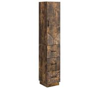 Qnhdfrt Set di 2 Armadietti Multiuso Rovere Fumo 33x34,5x87 cm in Legno