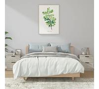 Qnhdfrt Set di 2 comodini grigio cemento, 45 x 39 x 50 cm, in legno con 2 cassetti, design moderno e spazio di archiviazione, robusta nightstand per camera da letto, soggiorno, corridoio