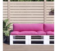 Qnhdfrt Set di 2 cuscini per pallet da esterni, in tessuto Oxford rosa, morbidi, durevoli, impermeabili, per giardino, balcone, sedia, divano, dimensioni: 110 x 58 x 10 cm e 110 x 30 x 10 cm
