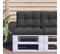 Qnhdfrt Set di 2 cuscini per pallet, per esterni, in tessuto di poliestere, con imbottitura in fibra cava, dimensioni 60 x 60 x 12 cm e 60 x 40 x 12 cm, versatili per mobili da giardino e sedie