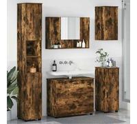 Qnhdfrt Set di mobili da bagno, 30 x 35 x 192 cm, con 3 cassetti e molto spazio di archiviazione, montaggio a parete, mensola da bagno in legno per bagno, cucina, corridoio