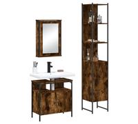 Qnhdfrt Set di mobili da bagno con specchio, mobiletto per lavabo e armadietto da bagno sottile per organizzazione del bagno con ampio spazio