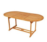 Qnhdfrt Set Pranzo da Giardino 9 pz Legno Teak Tavolo 180cm e 8 Sedie
