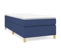 Qnhdfrt Struttura Letto 80x200 cm in Tessuto Blu per Camera da Letto | Base per materasso 80x200 con doghe in compensato e gambe robuste, ideale per camera da letto o stanza ospiti.