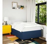 Qnhdfrt Struttura letto blu 120 x 200 cm con rete a doghe in poliestere resistente e legno di pino massiccio per un sonno riposante in camera da letto