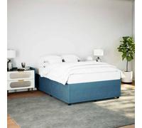 Qnhdfrt Struttura letto blu 140 x 200 cm tessuto velluto letto con rete a doghe per un comfort ottimale e stabilità in camera da letto