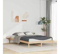 Qnhdfrt Struttura letto con comodini integrati in legno di pino massiccio 215,5 x 190 x 32 cm, design moderno e spazio per camera da letto e camera degli ospiti