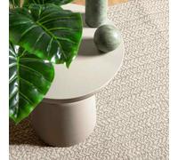 Qnhdfrt Tappeto Effetto Iuta ZIZUR Crema 60x110 cm Interno Esterno
