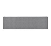 Qnhdfrt Tappeto passatoia grigio scuro, 50 x 200 cm, in 100% polipropilene, antiscivolo e lavabile, per soggiorno, corridoio e camera da letto