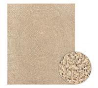 Qnhdfrt Tappeto ZIZUR 240x340 cm Effetto Iuta per Interno ed Esterno